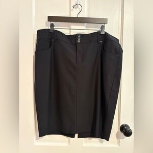 Torrid - Black 5 pocket Ponte Midi Pencil Skirt